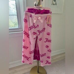 NWT! Juicy Couture Girls Pink Pajama Pants Size 4/5